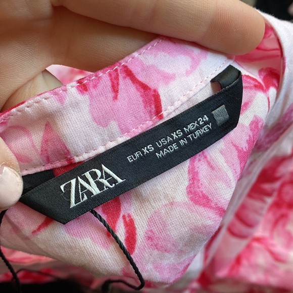 Floral Pink Blouse ZARA - Picture 4 of 4